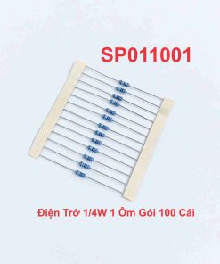 Điện Trở 1/4W 1 Ôm Gói 100 Cái