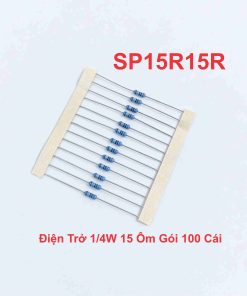 Điện Trở 1/4W 15 Ôm Gói 100 Cái