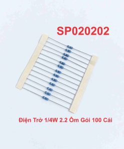 Điện Trở 1/4W 2.2 Ôm Gói 100 Cái