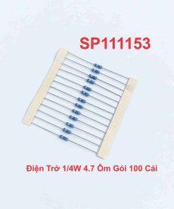 Điện Trở 1/4W 4.7 Ôm Gói 100 Cái