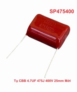 Tụ CBB 4.7UF 475J 400V 25mm Mới