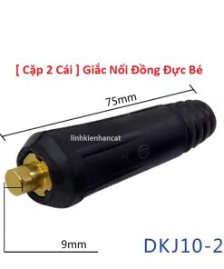 [ Cặp 2 Cái ] Giắc Nối Đồng Đực Bé