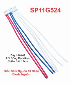 Giắc Cắm Nguồn 10 Chân Diode Nguồn