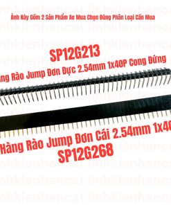 Hàng Rào Jump Đơn Đực 2.54mm 1x40P Cong Đứng