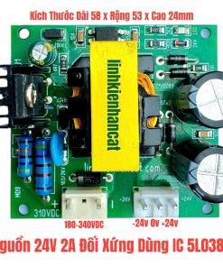 Nguồn 24V 2A Đối Xứng Dùng IC 5L0380