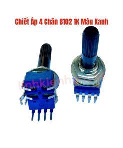 Chiết Áp 4 Chân B102 1K Màu Xanh