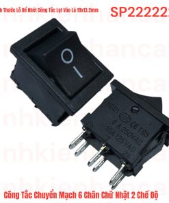 Công Tắc Chuyển Mạch 6 Chân Chữ Nhật 2 Chế Độ