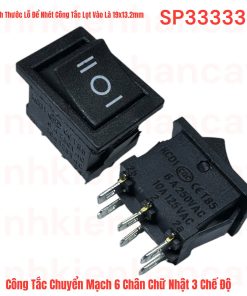 Công Tắc Chuyển Mạch 6 Chân Chữ Nhật 3 Chế Độ
