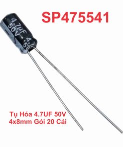 Tụ Hóa 4.7UF 50V 4x8mm Gói 20 Cái