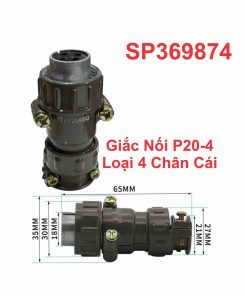 Giắc Nối P20-4 Loại 4 Chân Cái