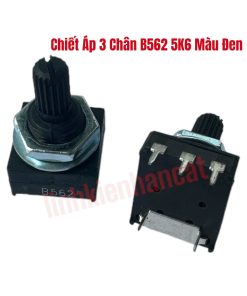 Chiết Áp 3 Chân B562 5K6 Màu Đen