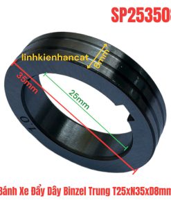 Bánh Xe Đẩy Dây Binzel Trung T25xN35xD8mm