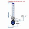 Cột Đồng Hồ Khí Argon CO2