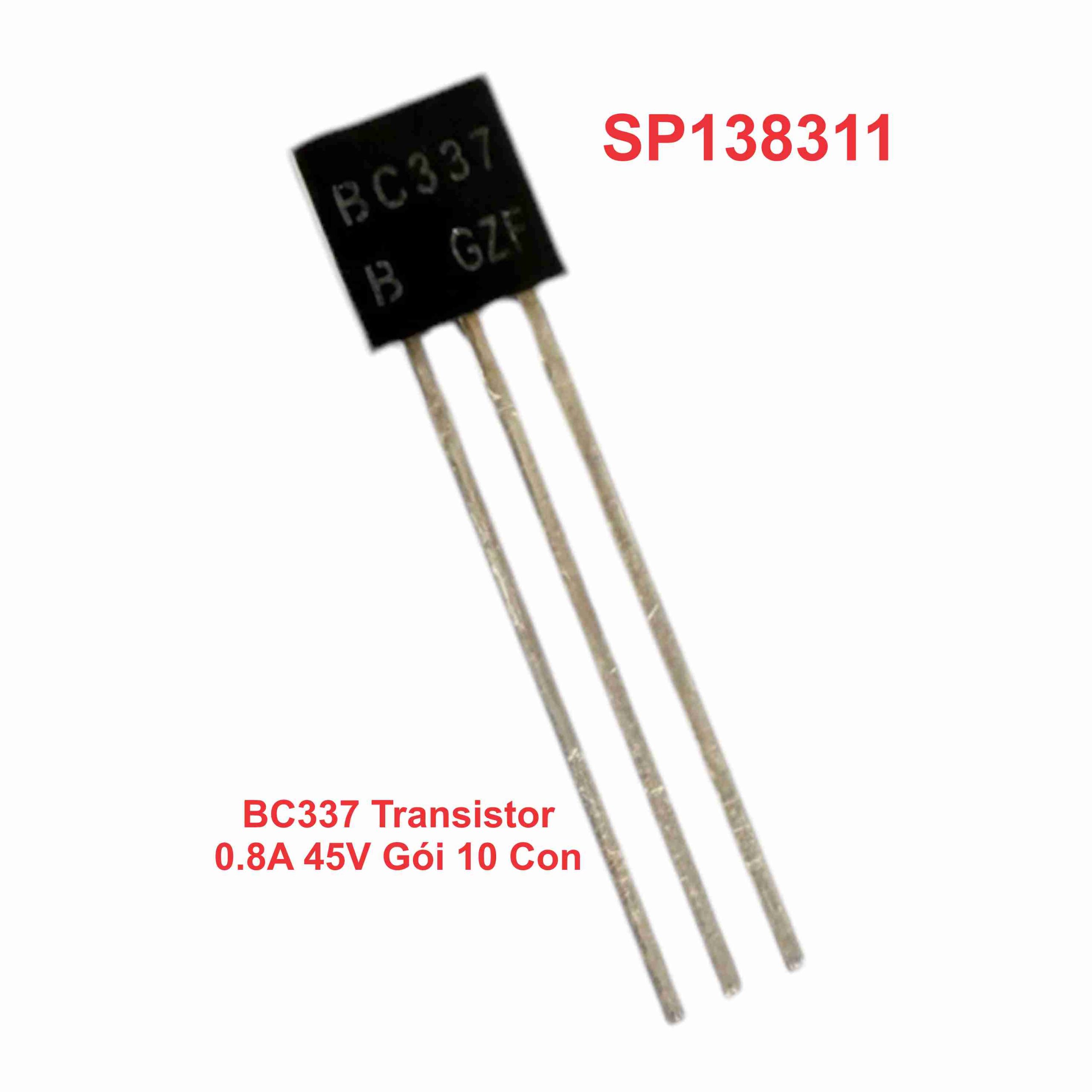 BC337 Transistor 0.8A 45V Gói 10 Con