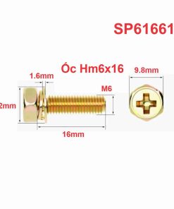Ốc HM6x16mm