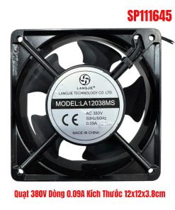 Quạt 380V Dòng 0.09A Kích Thước 12x12x3.8cm