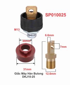 Giắc Máy Hàn Bulong DKJ10-25
