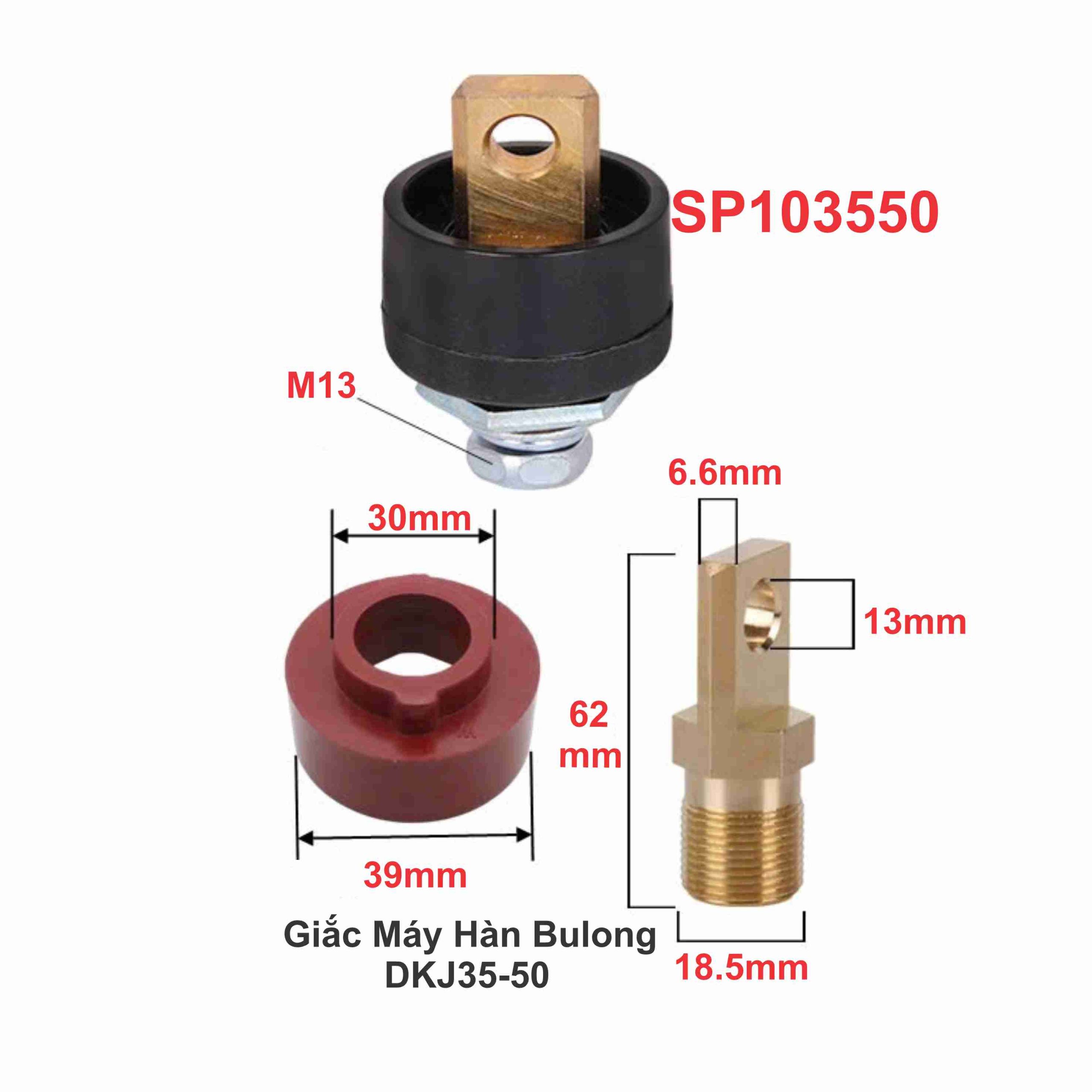 Giắc Máy Hàn Bulong DKJ35-50