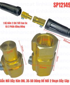 Bộ Giắc Nối Dây Hàn DKL 35-50 Dùng Để Nối 2 Đoạn Dây Cáp Hàn