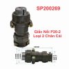 Giắc Nối P20-2 Loại 2 Chân Cái