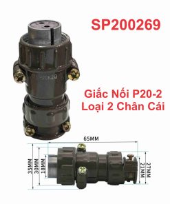 Giắc Nối P20-2 Loại 2 Chân Cái