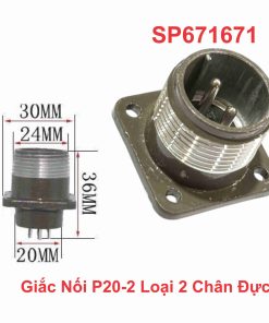 Giắc Nối P20-2 Loại 2 Chân Đực