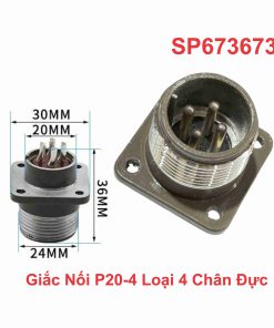 Giắc Nối P20-4 Loại 4 Chân Đực