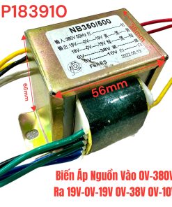 Biến Áp Nguồn Vào 0V-380V Ra 19V-0V-19V 0V-38V 0V-10V