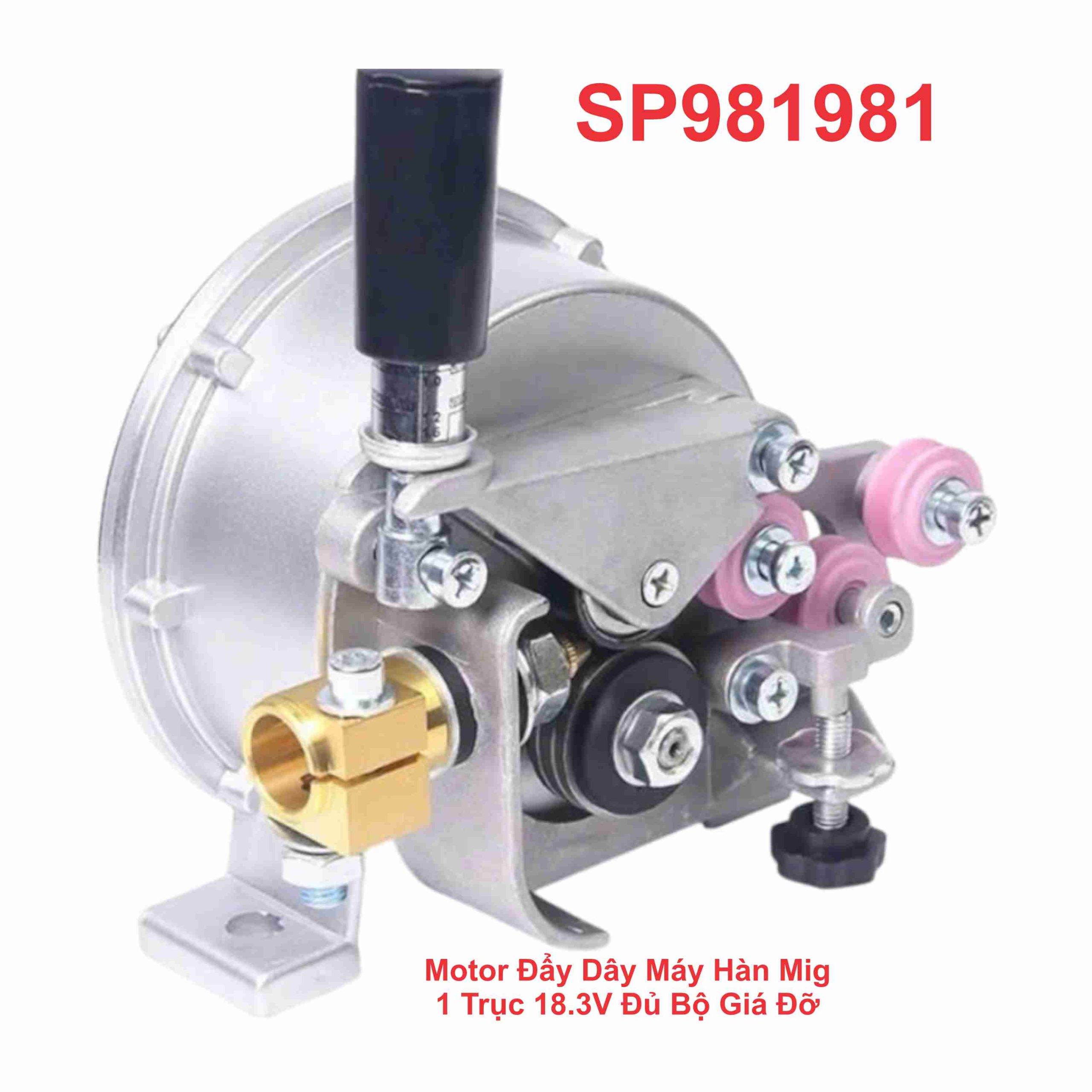 Motor Đẩy Dây Máy Hàn Mig 1 Trục 18.3V Đủ Bộ Giá Đỡ