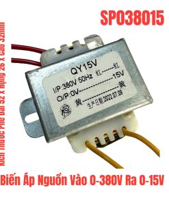 Biến Áp Nguồn Vào 0-380V Ra 0-15V