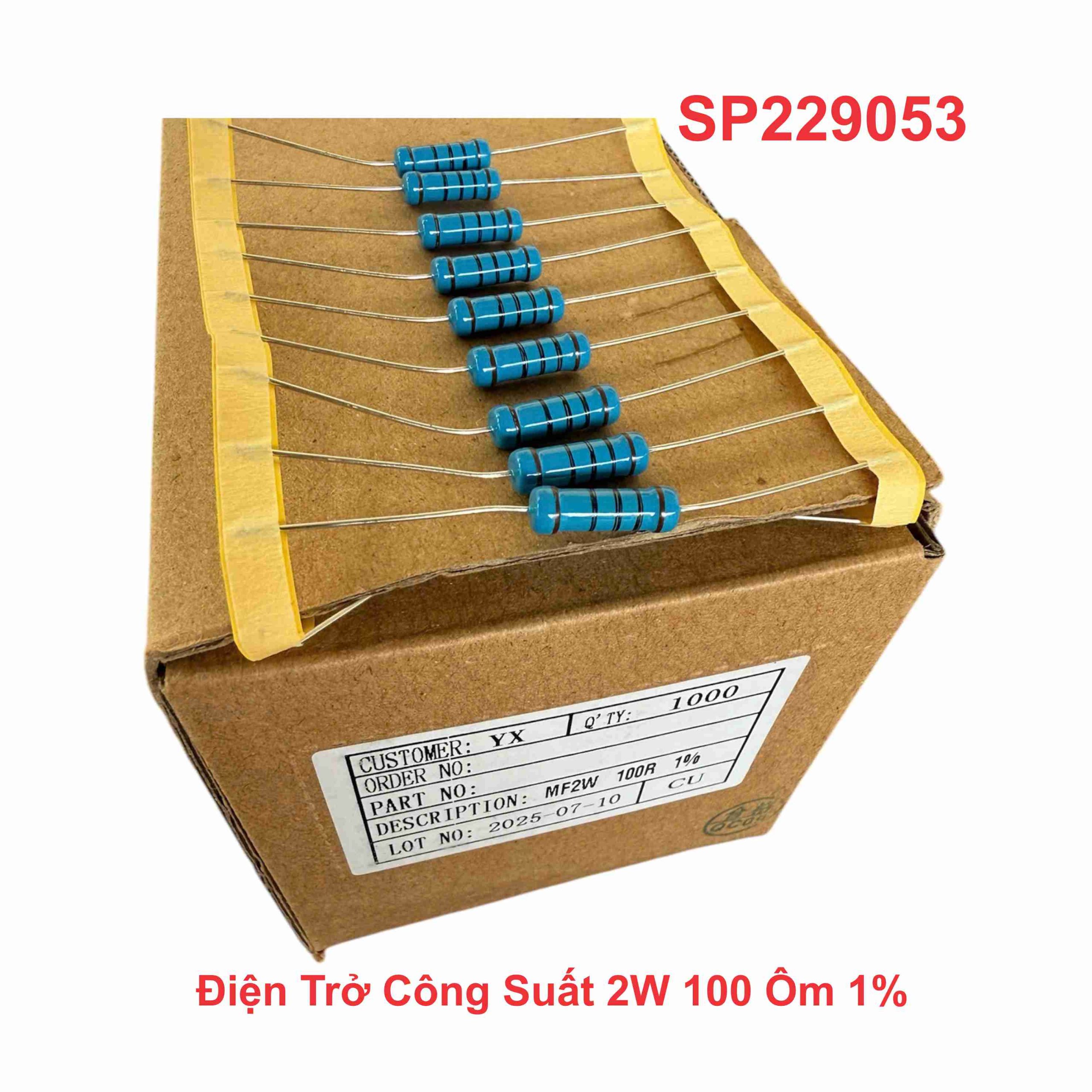 Điện Trở Công Suất 2W 100 Ôm 1%