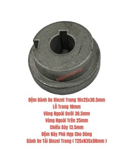 Đệm Bánh Xe Binzel Trung 10x25x30.5mm