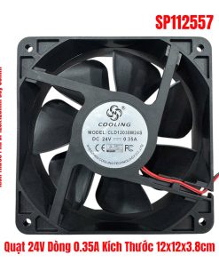 Quạt 24V Dòng 0.35A Kích Thước 12x12x3.8cm