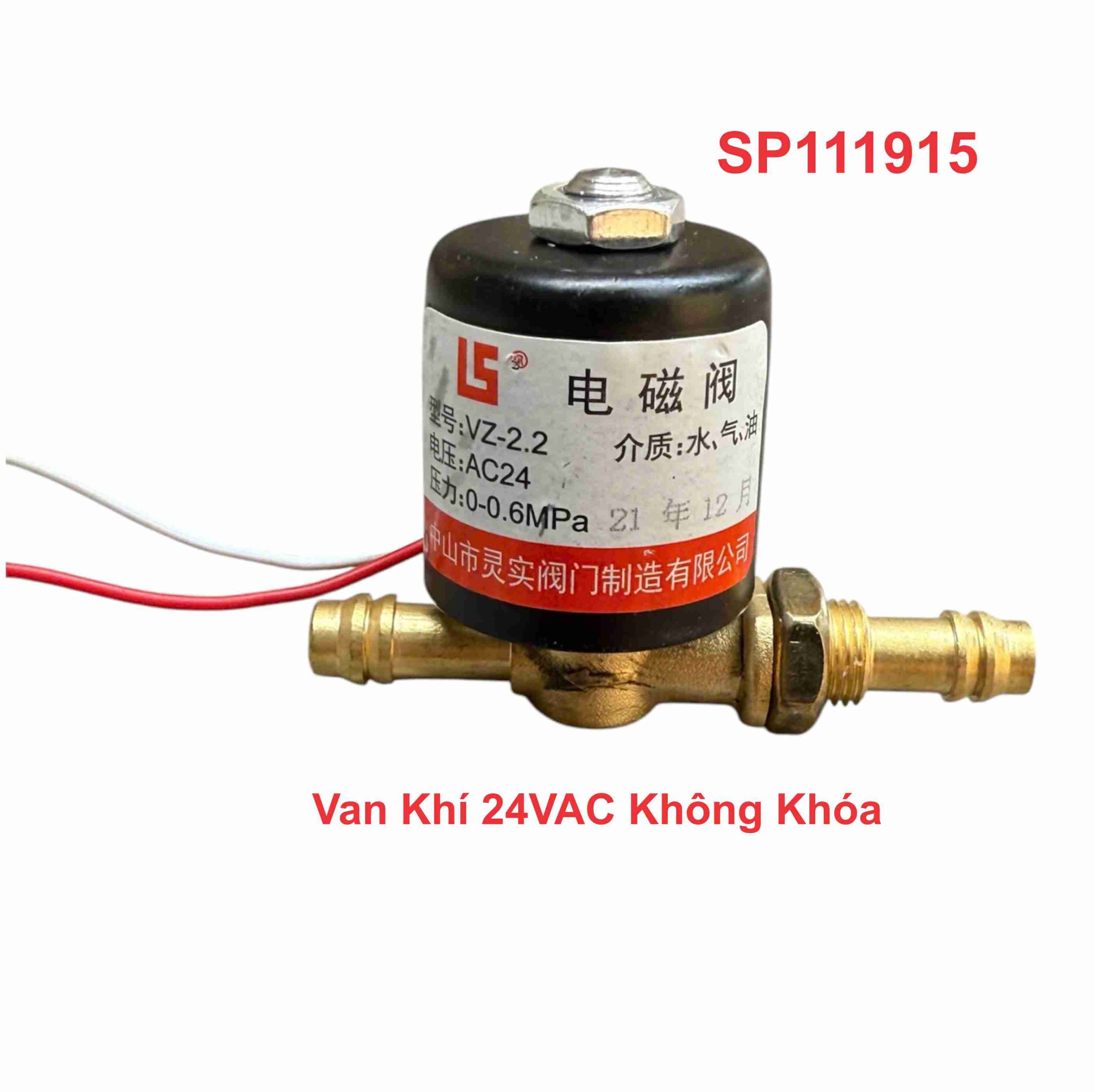 Van Khí 24VAC Không Khóa