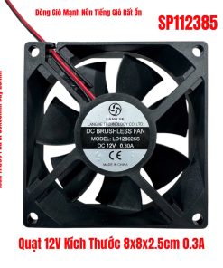 Quạt 12V Kích Thước 8x8x2.5cm 0.3A