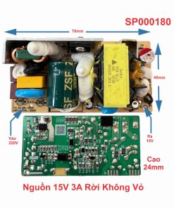 Nguồn 15V 3A Rời Không Vỏ
