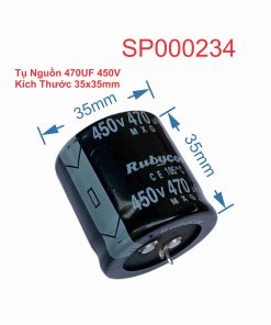 Tụ Nguồn 470UF 450V Kích Thước 35x35mm
