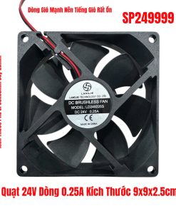 Quạt 24V Dòng 0.25A Kích Thước 9x9x2.5cm