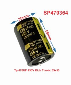 Tụ 470UF 450V Thân To Kích Thước 35x50
