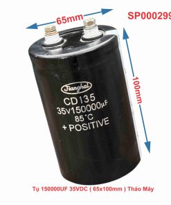 Tụ 150000UF 35VDC ( 65x100mm ) Tháo Máy