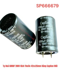 Tụ Hoá 680UF 200V Kích Thước 42xx25mm Hãng CapXon Mới
