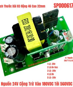Nguồn 24V Cộng Trừ Vào 180VDC Tới 560VDC