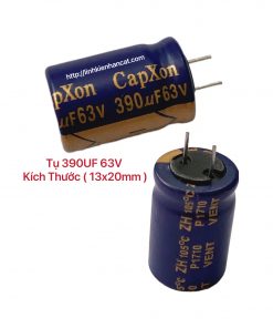 Tụ 390UF 63V Kích Thước 13x20mm
