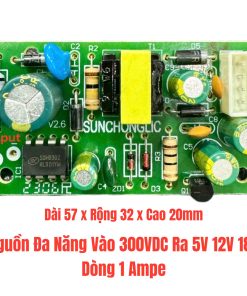 Nguồn Đa Năng Vào 300VDC Ra 5V 12V 18V Dòng 1 Ampe