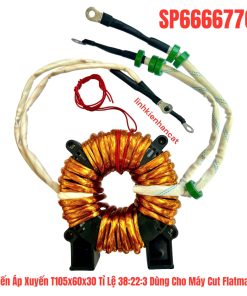 Biến Áp Xuyến T105x60x30 Tỉ Lệ 38:22:3 Dùng Cho Máy Cut Flatma