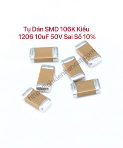 Tụ Dán SMD 106K Kiểu 1206 10uF 50V Sai Số 10% ( Gói 100 Con )