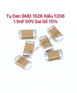 Tụ Dán SMD 152K Kiểu 1206 1.5nF 50V Sai Số 10% ( Gói 100 Con )