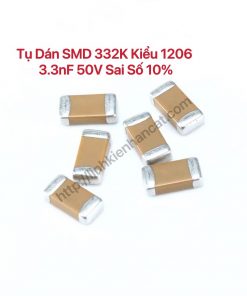 Tụ Dán SMD 332K Kiểu 1206 3.3nF 50V Sai Số 10% ( Gói 100 Con )