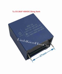 Tụ Điều Hoà CG 20UF 450VDC Đứng Xanh