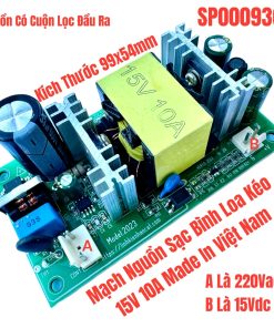 Mạch Nguồn Sạc Bình Loa Kéo 15V 10A Made In Việt Nam